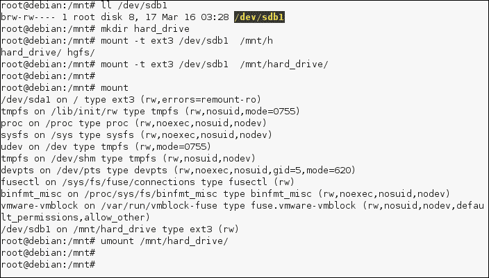 Linux 19 - Mounting and Unmounting Filesystems